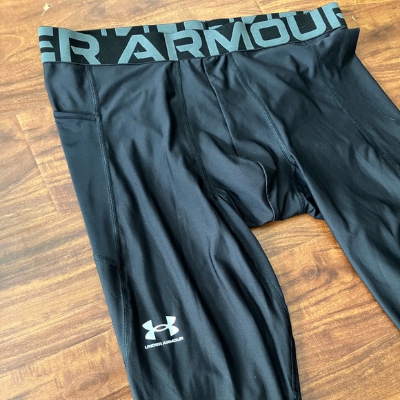 Under Armour | BUNDLE teal sweatpants & black heatgear compression leggings XXL - Picture 5 of 8